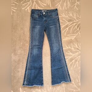 Hippie Girl Mid Rise Rhinestone Jean's Size 12